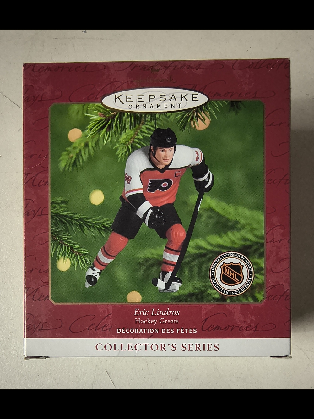 2000 Hallmark Keepsake Hockey Greats Eric Lindros Ornament
